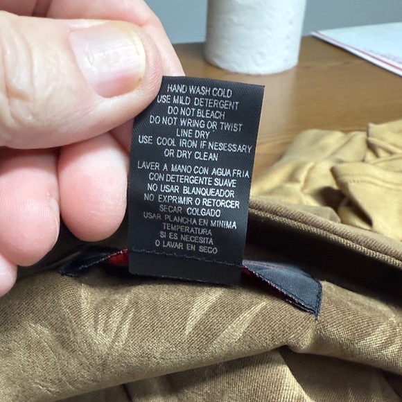 r&k originals Brown Leaf Long Sleeve Jacket Dress Pants Top Suede Feel XL - Picture 12 of 14